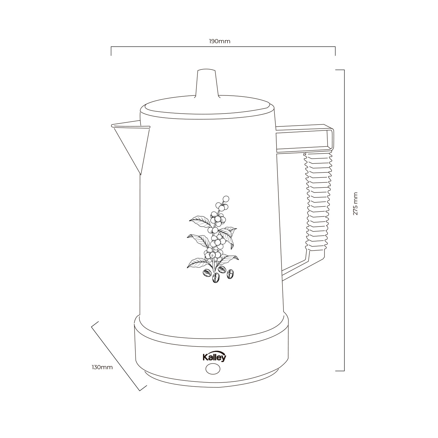 Cafetera KALLEY 6 tazas K-CMP1502 Blanco Cafetera KALLEY 6 tazas K-CMP1502 Blanco