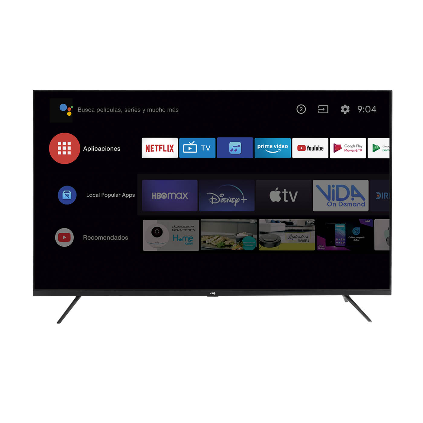 TV KALLEY 43 Pulgadas 109 cm K-ATV43UHDQW 4K-UHD QLED Smart TV Android TV KALLEY 43 Pulgadas 109 cm K-ATV43UHDQW 4K-UHD QLED Smart TV Android