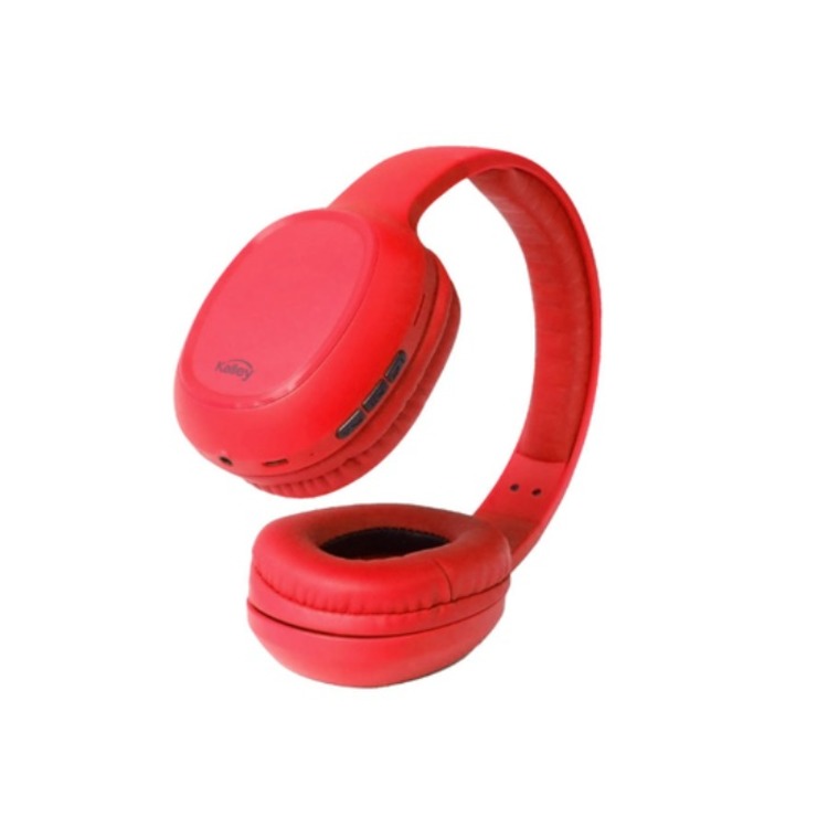 Audífonos de Diadema KALLEY Inalámbricos Bluetooth On Ear GAUBT Rojo