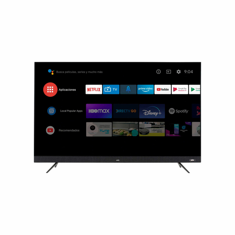 TV KALLEY 50" Pulgadas 127 cm ATV50UHDS SPK 4K-UHD LED Plano Smart TV Android