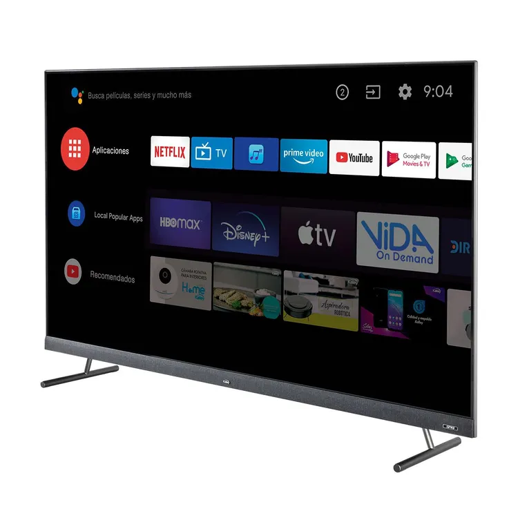 TV KALLEY 65" Pulgadas 164 cm ATV65UHDSQV 4K-UHD QLED Smart TV Android