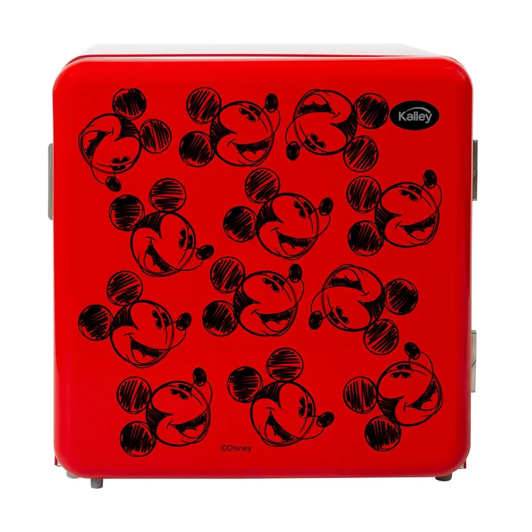 Minibar KALLEY Mickey Mouse de Disney Frost Una Puerta 47 Litros K-DMB47R1 Rojo.