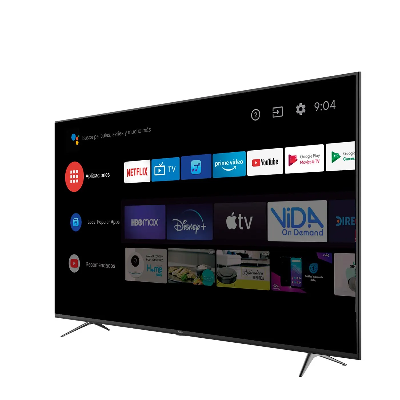 TV KALLEY 70" Pulgadas 177 cm K-ATV70UHDF 4K-UHD LED Smart TV Android