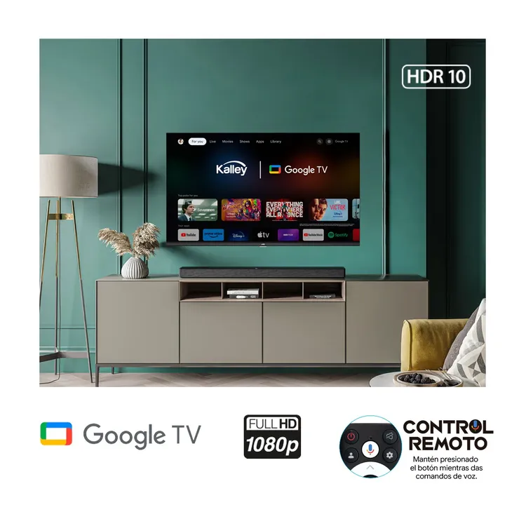 TV KALLEY 43" Pulgadas 109 cm K-GTV43FHD LED Smart TV Google