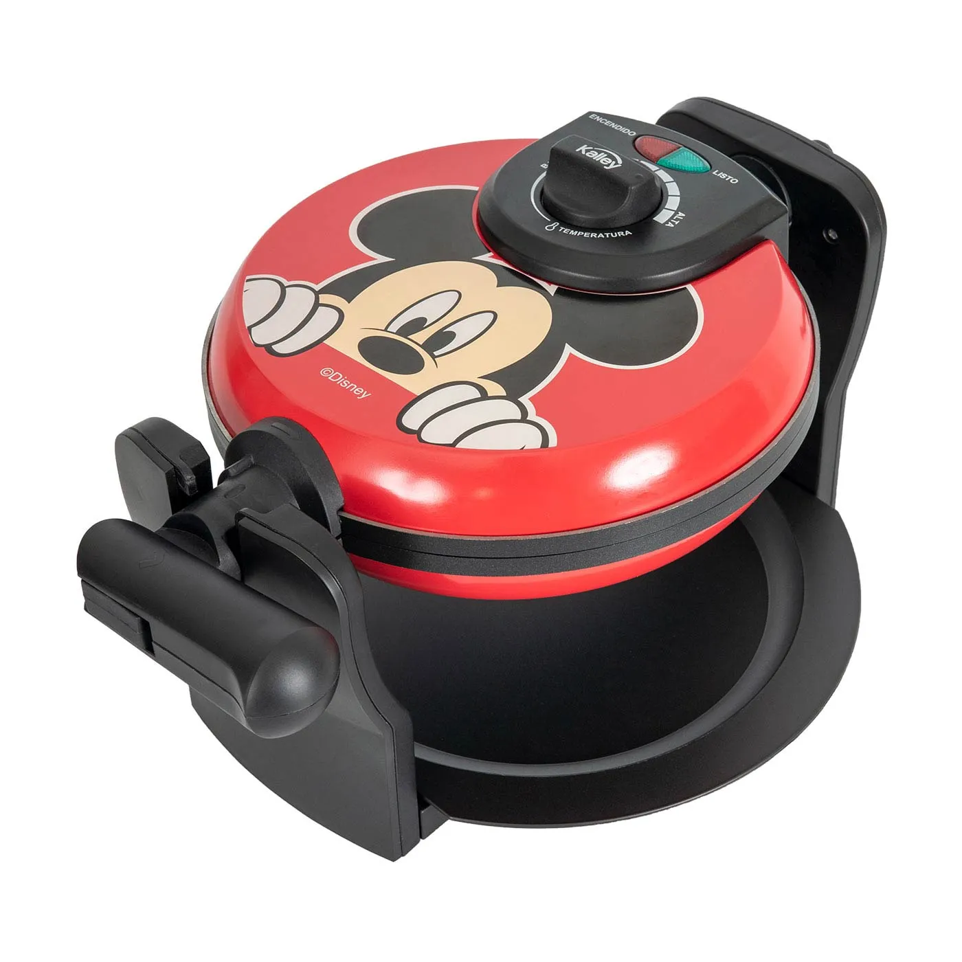 Wafflera KALLEY Mickey Mouse de Disney K-DWM1 Rojo
