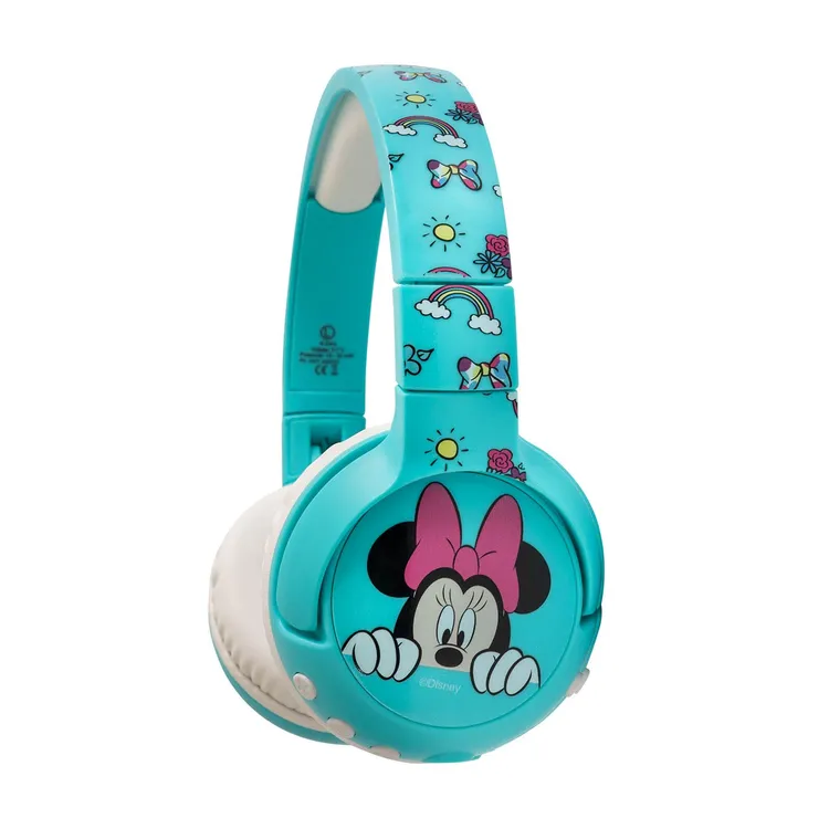 Audífonos de Diadema KALLEY Inalámbricos Bluetooth On Ear Minnie Mouse de Disney Aguamarina