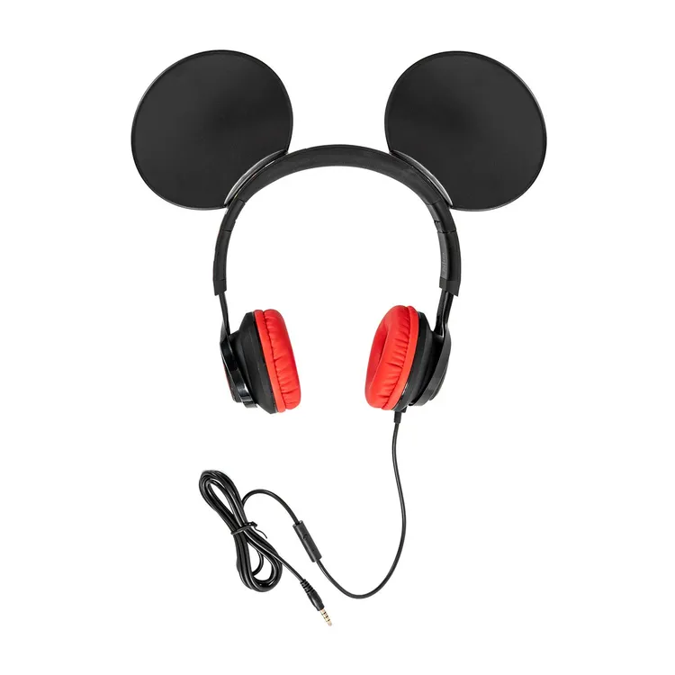 Audífonos de Diadema KALLEY Alámbricos On Ear Mickey Mouse de Disney Negro