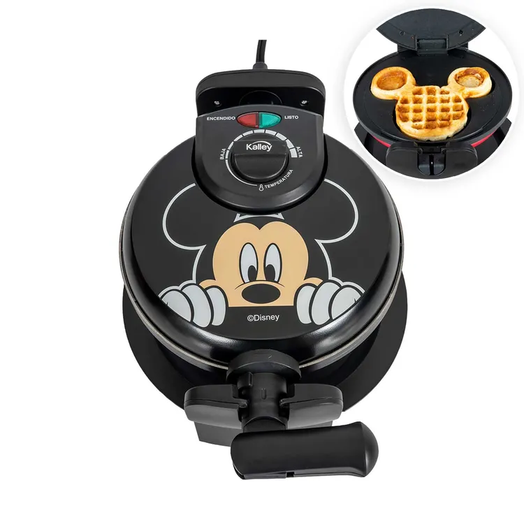 Wafflera KALLEY Mickey Mouse de Disney K-DWM1N negro